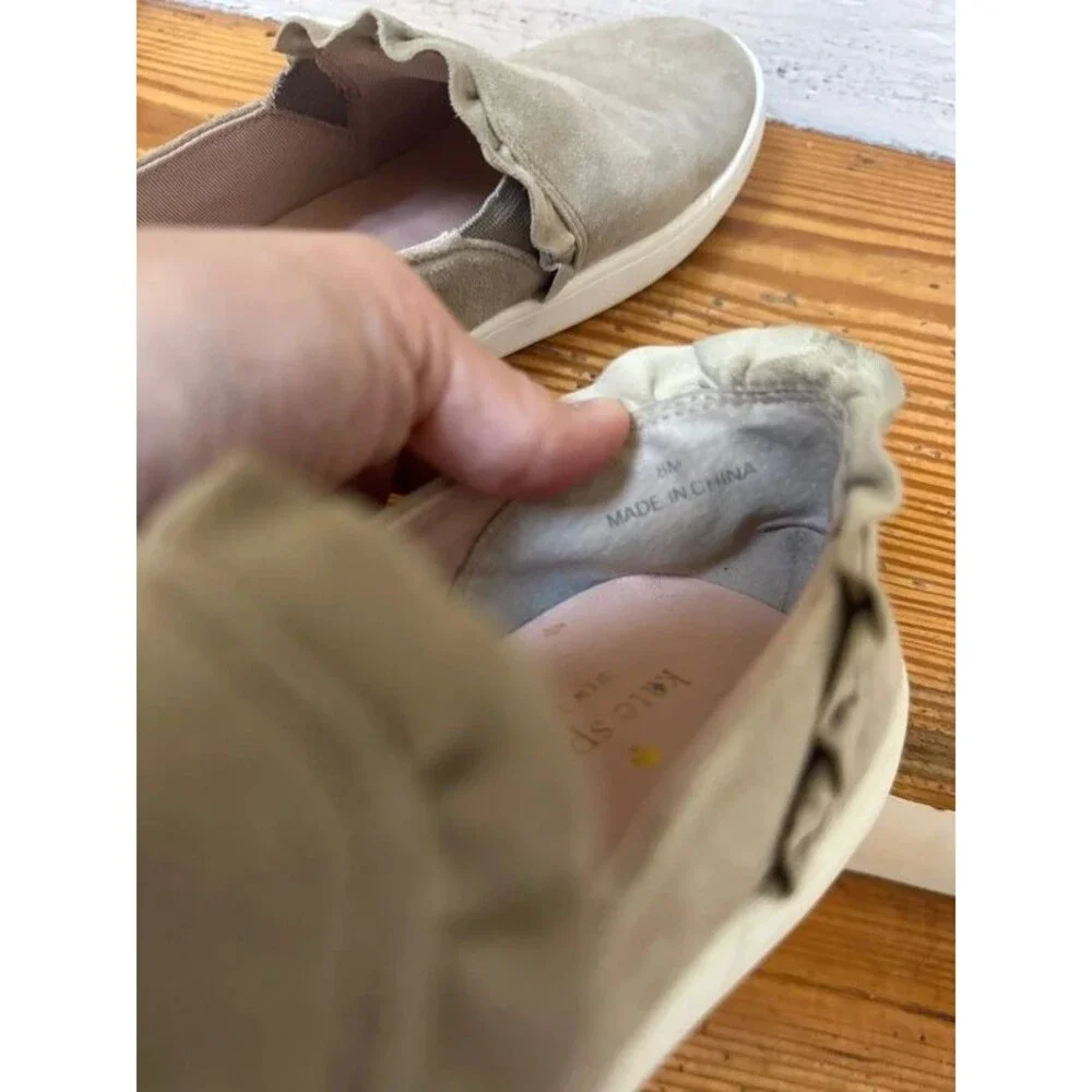 Kate spade beige suede sneakers size 8
